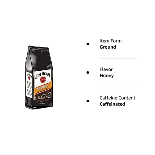 Jim Beam Spiced Honey Bourbon Flavored Ground Coffee - 12 Ounce Bag #TOP1
