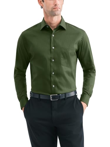 Image of Van Heusen Men's Dress Shirt Fitted Everyday Defense Stretch