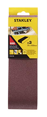 3 Bandas De Lija. 75 X 533 Mm. Grano 100.
