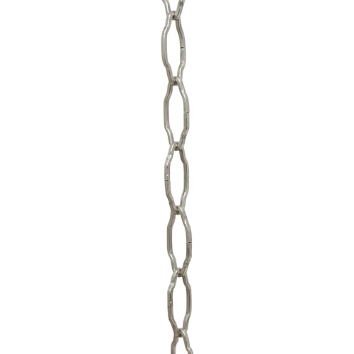 Image of RCH Hardware CH-S57-33-BN Steel Chandelier Chain, Brushed Nickel (1 Foot)