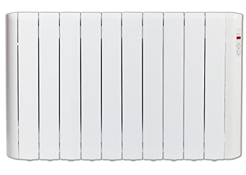 Haverland RCE10S | Emisor Térmico a Fluido Programable | 1500 W | Diseño Compacto | Indicador de Consumo | Programación 24/7 | Función BOOST + ITCS | Uso Ideal 1-6h/día | +/- 17-24 m² | Blanco