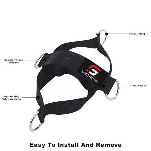 Sports Factory - 2 PCS Fitness Attachment Ankle Straps Glute Kickback Leg Exercise Abductors Resistance for Cable Machines Shoe Cover Pull Belt with 4 Connection Points - Image 5