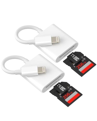 Ya en manzanajugosa.com: Lector De Tarjetas SD Lightning(2 Pack)para iPhone 14 13 12 11 Pro Max Adaptador Micro SD Memoria Card Reader Certificado MFI para Apple Cámara Digital Fotos TF Memory Adaptadora Cable Leitor Adapter