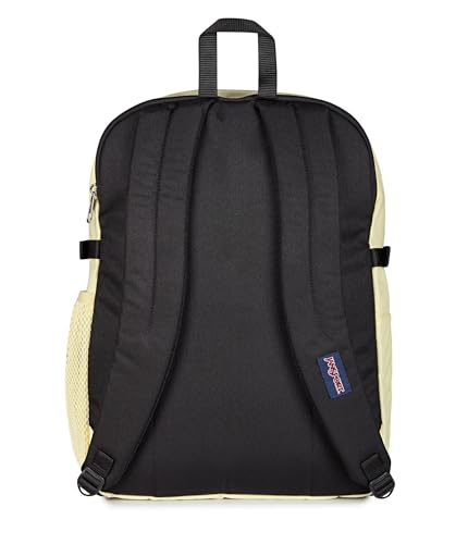 Image of JanSport Main Campus Backpack - Travel or Work backpack w 15-Inch Laptop Sleeve and Dual Water Bottle Pockets, Lemon Ice