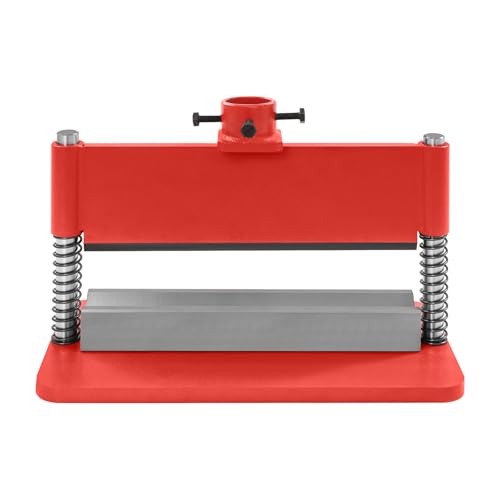 Image of 12/20 Ton Hydraulic Press Brake Attachment, 12" Hydraulic Press Accessories Kit for Sheet Metal Bending, Heavy-Duty Metal Bender Tool for 90° Bends in Garage & Workshop (Red)