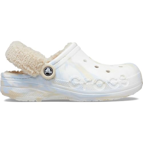 Image of Crocs Unisex Adult Baya Lined Fuzz Strap Clogs