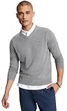 Picture of Tommy Hilfiger Men's Cotton V Neck Sweater, GreyHtr, XXL