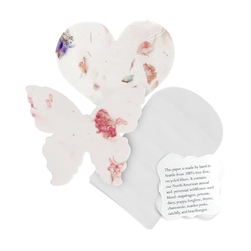 48pcs Plantable Seed Paper with Envelopes and Guide