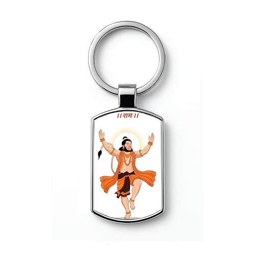 Image of Stylish Metal Keychains with Permanent Glossy Print - Inspirational Quotes & Spiritual Designs - Perfect Key chains for loved ones, Personal Use, Gifts & Return Gifts