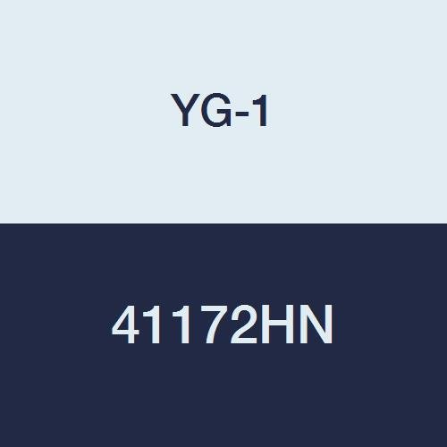 YG-1 41172HN HSS Ball Nose End Mill, 2 Flute, Regular Length, TiN Finish, 4-1/2" Length, 1"