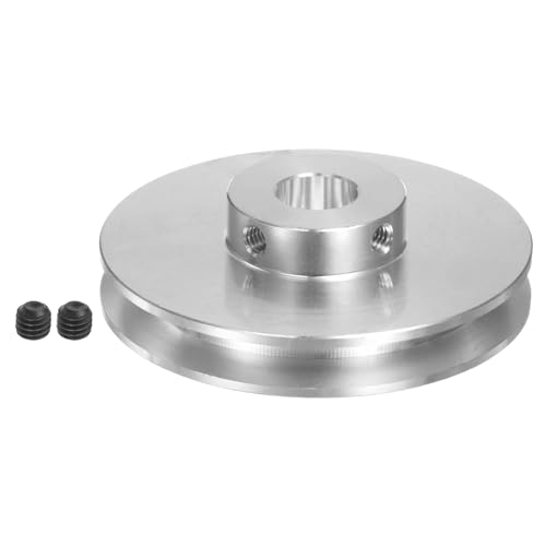 QUARKZMAN V-Type Poulie 8mm Alésage 31mm Extérieur Dia Simple Rainure Aluminium Alliage Pour 3-5MM PU Rond Ceinture Moteur Arbre Perçage Machine