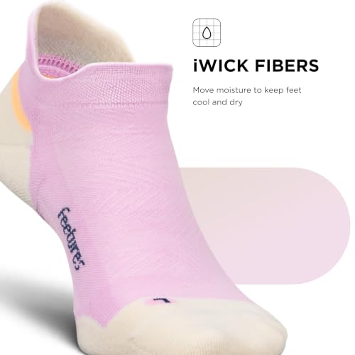Image of Feetures Elite Max Cushion No Show Tab - Running Socks for Men & Women, Athletic Compression Socks, Moisture Wicking