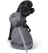 Small Dog Reflective Raincoat with Adjustable Harnesses, Waterproof Handsome Pet Clothes, Lightwe...