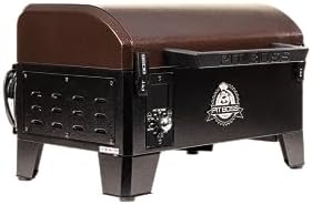 PIT BOSS 10697 Table Top Wood Grill With Temperature Control, Mahogany