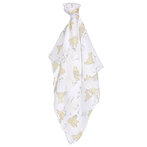 Image of Lambs & Ivy Disney Baby Winnie The Pooh Swaddle Blanket & Plush Toy Gift Set