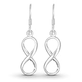 Endless Symbol Infinity Love .925 Sterling Silver Dangle Earrings
