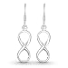 Endless Symbol Infinity Love .925 Sterling Silver Dangle Earrings