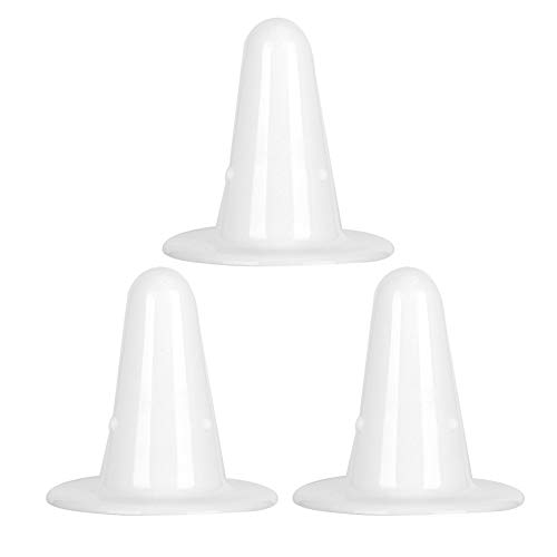 3 Piezas Pezones para Terneros Becerro Mike Biber¨®n Pez¨®n Seguro Saludable Ganado Orde?adora Accesorio (WHITE)