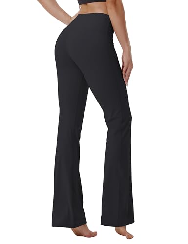 Image of BUBBLELIME 29 inch /31 inch /33 inch /35 inch /37 inch 3 Styles Women's High Waist Bootcut Yoga Pants Basic /Side Pockets Tummy Control Workout Flared