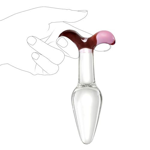 Image of ferch Mushroom Butt Plugs, Sex Love Games Personal Massager for Women Men Couples Lover, Crystal Anal Plug Adult Products Unisex Anal Trainer for Men Women