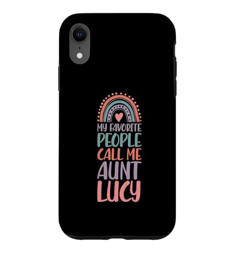 My Favorite People Call Me Aunt Lucy �t�@�[�X�g�l�[�� Auntie �X�}�z�P�[�X iPhone XR �p