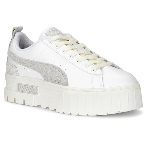 PUMA Womens Mayze Thrifted Perforated Logo Platform Sneakers Shoes PUMA Womens Mayze Thrifted Perforated Logo Platform Sneakers Shoes