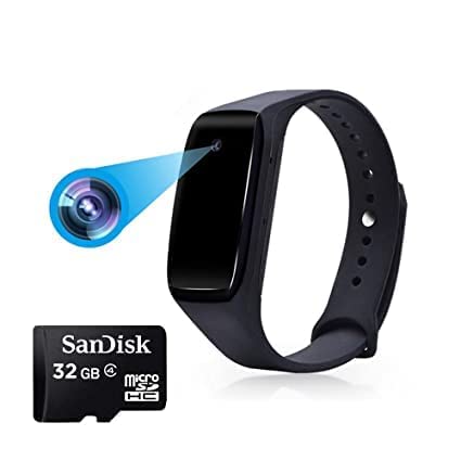 DDLC Smartome 1080p Bracelet Camera Record Full HD Quality Videos and Audios Mini Wearable Recorder Invisible Lens SD Card to 32GB Included