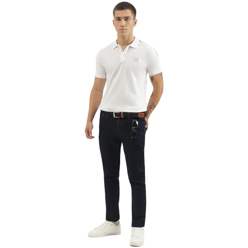 Image of United Colors of Benetton Regular Fit Polo Neck Solid T-Shirts