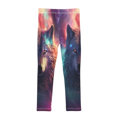 Toddler Girls Leggings Printed Yoga Pants Leggings Planet Wolf for Kids2
