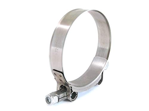 10X Premium 304 Stainless Steel T-Bolt Turbo Silicone Hose Clamp 3 Inches 72-80Mm #TOP2