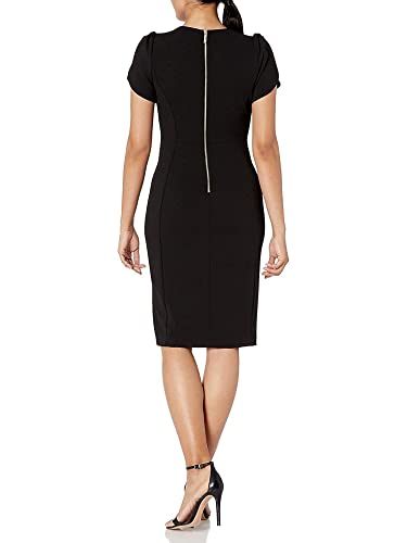 Calvin-Klein-Essential-Sheath-Tulip-Sleeves–Womens-Casual-Dresses-with-Professional-Flair