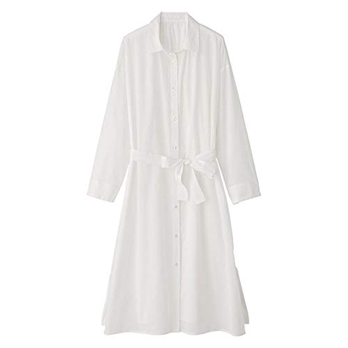 ラナン（Ranan） ベーシックシャツワンピース【オフホワイト/M】