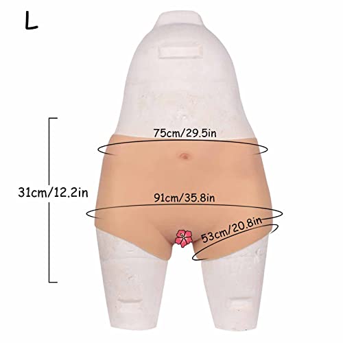 WHG Calcinhas realistas de silicone para vagina sissy fake no camelo tanga escondendo gaff, cueca bo