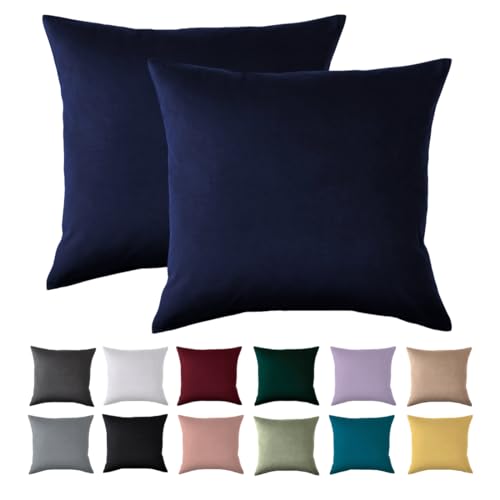 Kissenbezug 40x40 2er Set - Kopfkissenbezug 40 x 40 cm Blau Für Kissen 100{b7277ddfa62e05f82b80fc3674a1ea271b6f91394471782a27461cd4b0b389af} Mikrofaser Kissenhülle Bügelfrei & Knitterfrei mit Reißverschluss Kissenbezug 40x40 2er Set - Kopfkissenbezug 40 x 40 cm Blau Für Kissen 100{b7277ddfa62e05f82b80fc3674a1ea271b6f91394471782a27461cd4b0b389af} Mikrofaser Kissenhülle Bügelfrei & Knitterfrei mit Reißverschluss