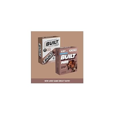قوالب براوني منفوخة من Built Bars 4 Ct