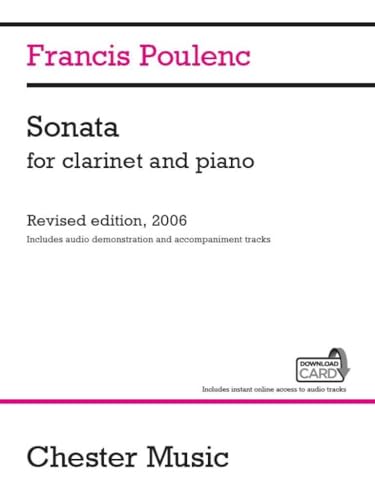 Poulenc: Clarinet Sonata, FP 184 Bk/Online Audio