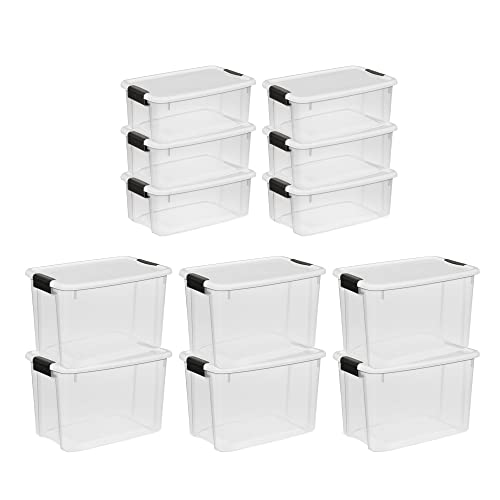 Sterilite Ultra Latch Box, 30 Quart, 6Pack Bundled with 18 Quart, 6 Pack - image 1