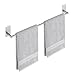 Amazon Brand - Eono Portasciugamani Autoadesivo Appendi Asciugamani Bagno 60 cm Portasciugamani Da Bagno Antiruggine No Foratura Acciaio Inossidabile 304 Spazzolato, A7000S60B-2