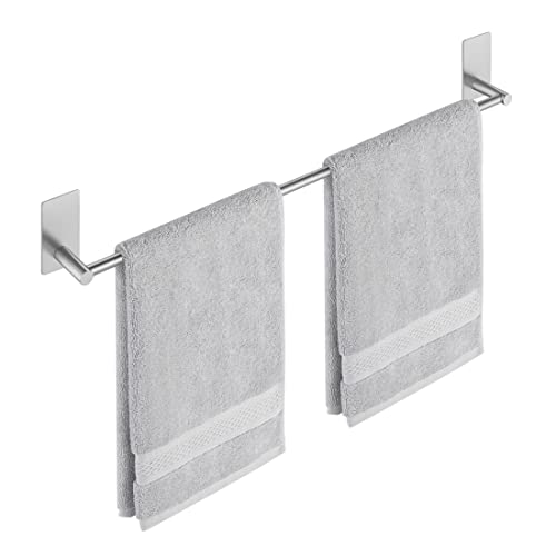 Muebles De Baño Amazon Brand - Umi Toallero Adhesivo Toalleros de Baño sin Taladro Pared 60cm Barra Adhesiva Baño Acero Inoxidable SUS304...