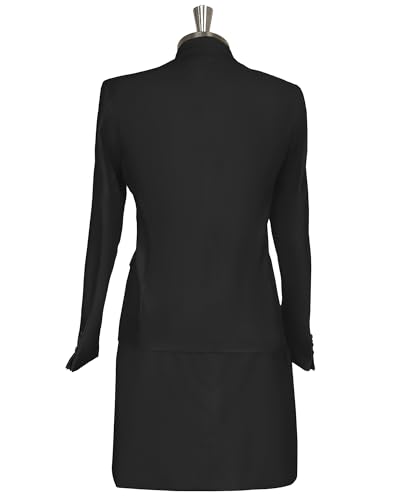 Women's 2 Piece Skirt Suit Double Breasted Jacket & Pencil Skirt Formal Office Business Suit2