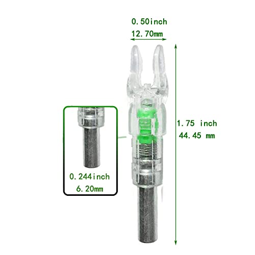 Vaytop 6Pcs Lighted Nocks For Arrows.246 6.2Mm Light Up Arrow Nocks For Compound Bow Lighted Arrow Nocks For Archery Hunting #TOP1