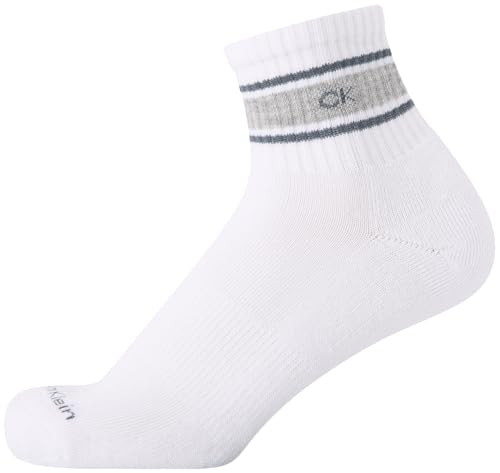 Image of Calvin Klein Womens 12 Pack Terry Cushioned High Quarter Socks