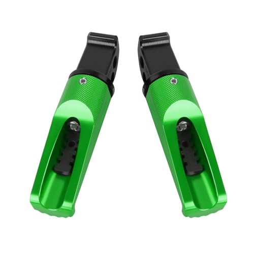 Repose-pieds passager arrière moto vert pour balades en duo TMAX MT07 MT09