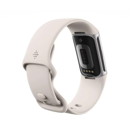 Fitbit Charge 6, Porcelain/Silver Aluminum view 2