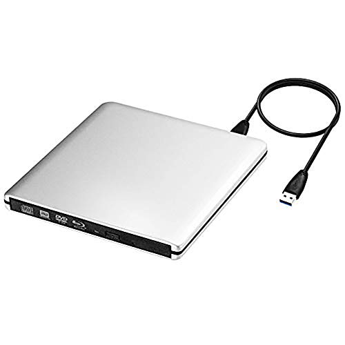 Externes Blu-Ray Player Usb3.0 DVD/Cd Blueray Laufwerk Plug&Use Niedriger LäRm, Portable Slim Blueray Brenner Superdrive,für Alle