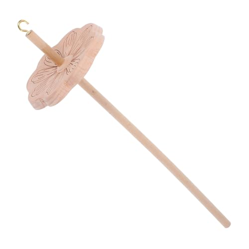 HEALSOPTHY Wooden Hardwood Drop Spindle Hand Spindle Yarn Spinner Wheel for Beginners Whorl Wooden Crafting and Hand Spinning Projects