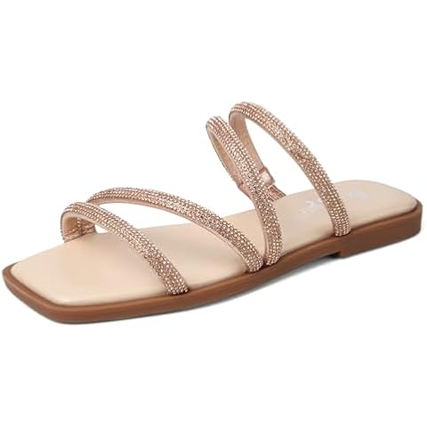 DUNION Finlee Rhinestone Slide Sandals Cover