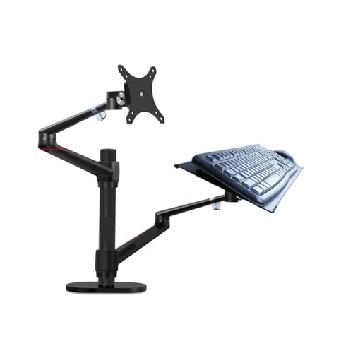 Bras de bureau pour moniteur OL-10L-KYM anti douleur cervicale avec support clavier