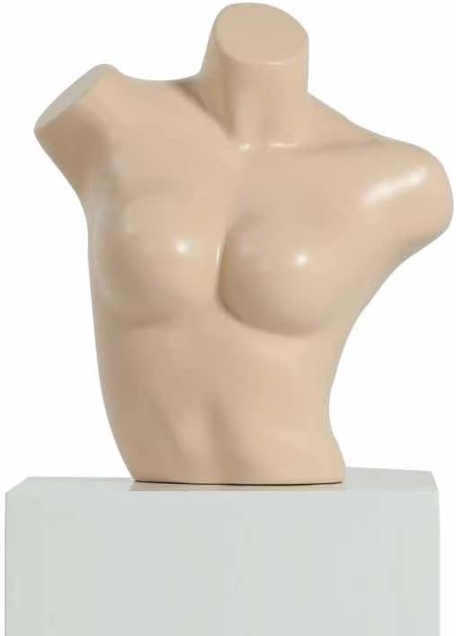 Female Dress Form Mannequin Torso, Half Body Display for Craft Shows & Retail Exhibitions, Perfect for Fashion, Tailoring, and Retail Store Presentations (C-83X46CM)