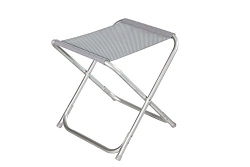 Preisvergleich Produktbild bel-sol Hocker Klapphocker Stuhl Gala Rattan - Lichtgrau